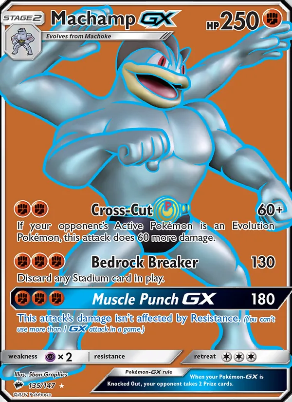 Machamp GX 135/147 Burning Shadows