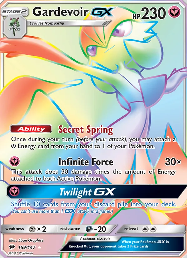 Gardevoir GX 159/147 Burning Shadows