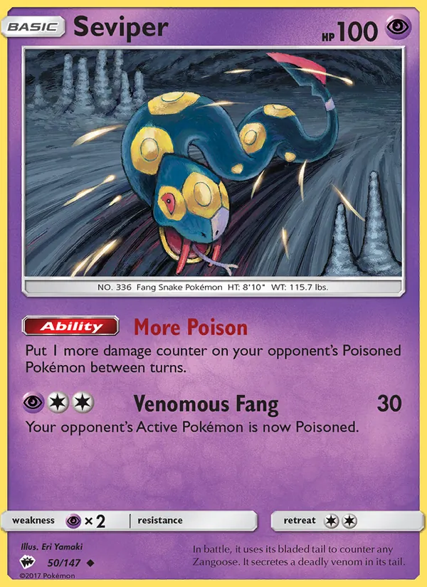 Seviper 50/147 Burning Shadows