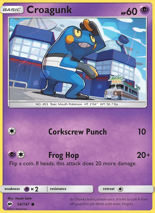 Croagunk 54/147 Burning Shadows