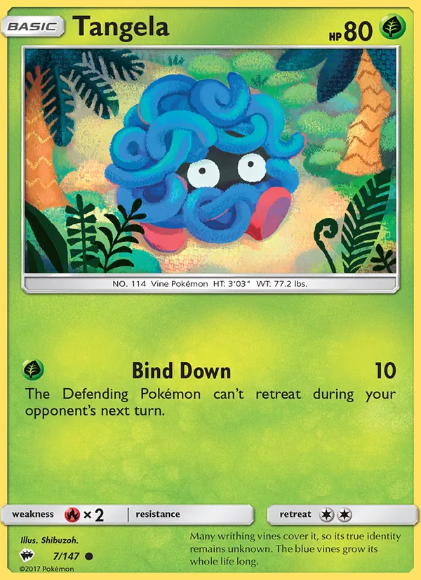 Tangela 7/147 Burning Shadows