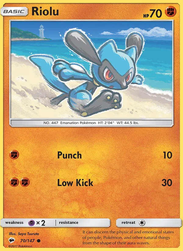 Riolu 70/147 Burning Shadows