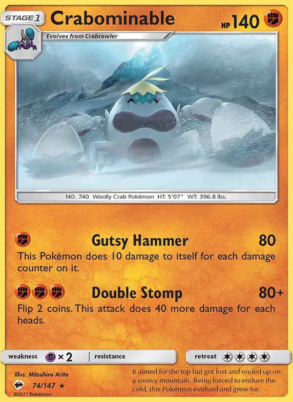 Crabominable 74/147 Burning Shadows
