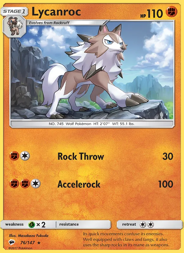 Lycanroc 76/147 Burning Shadows