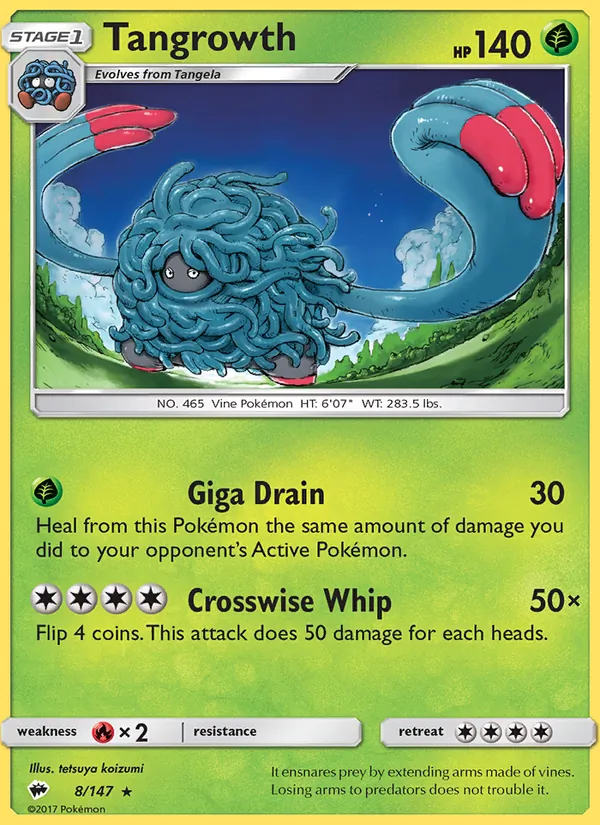 Tangrowth 8/147 Burning Shadows