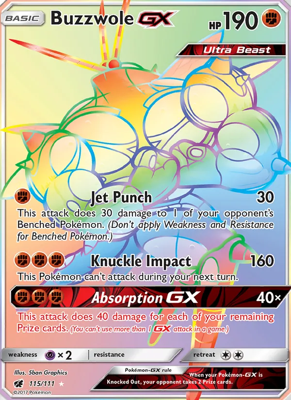 Buzzwole GX 115/111 Crimson Invasion