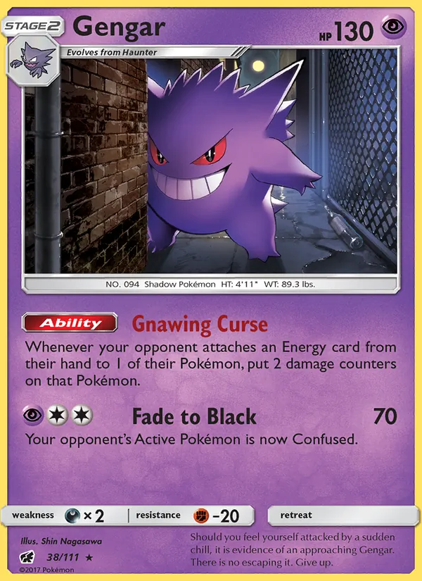 Gengar 38/111 Crimson Invasion