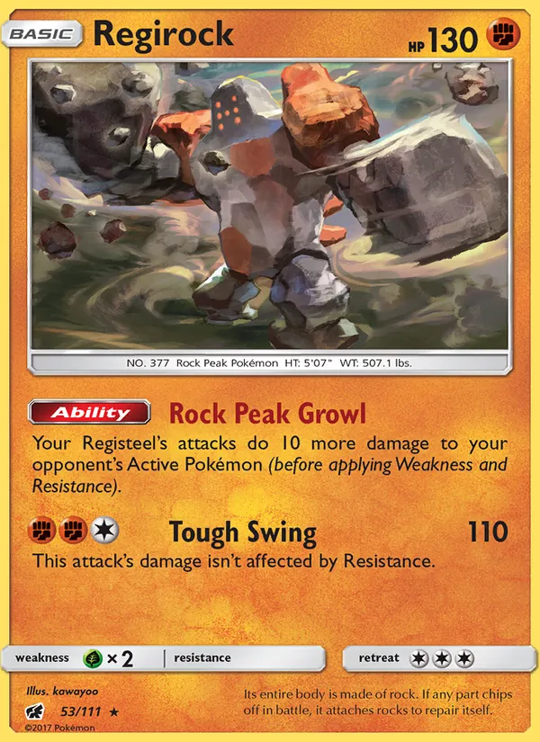 Regirock 53/111 Crimson Invasion
