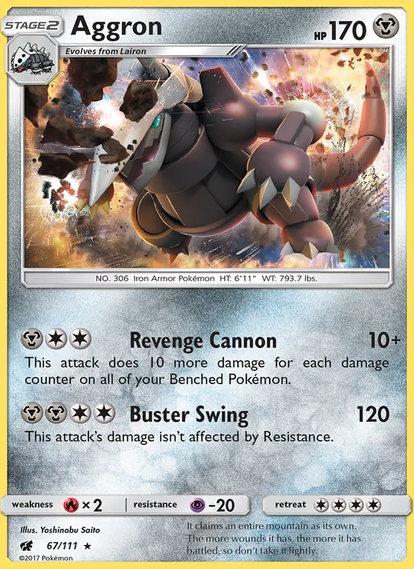 Aggron 67/111 Crimson Invasion