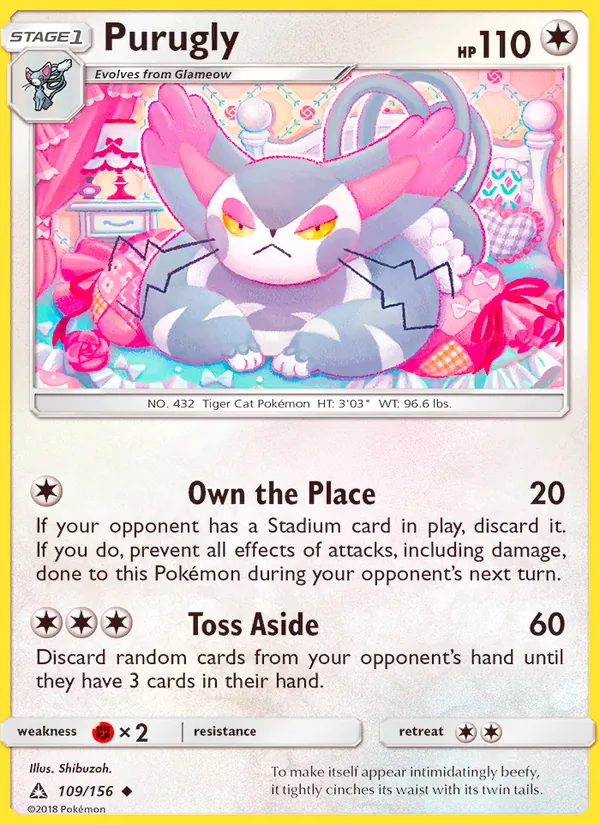 Purugly 109/156 Ultra Prism