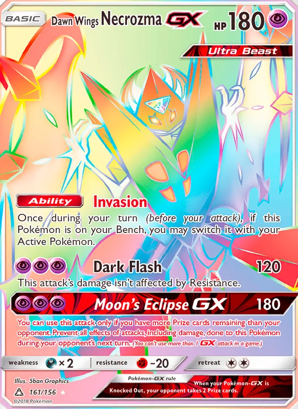 Dawn Wings Necrozma GX 161/156 Ultra Prism