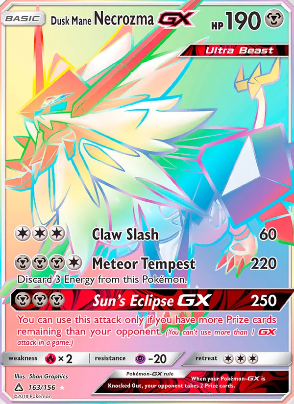 Dusk Mane Necrozma GX 163/156 Ultra Prism