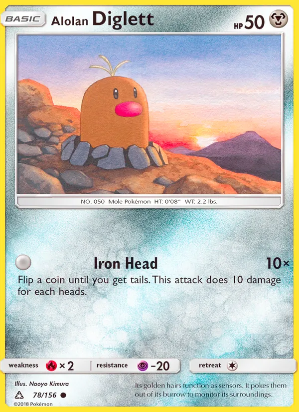 Alolan Diglett 78/156 Ultra Prism
