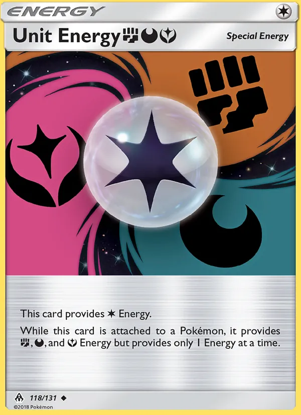 Unit Energy FightingDarknessFairy 118/131 Forbidden Light