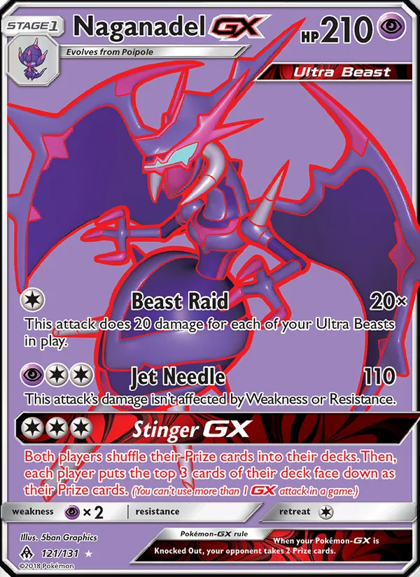 Naganadel GX 121/131 Forbidden Light