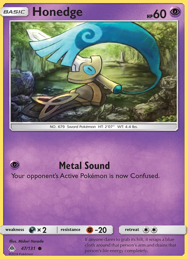 Honedge 47/131 Forbidden Light