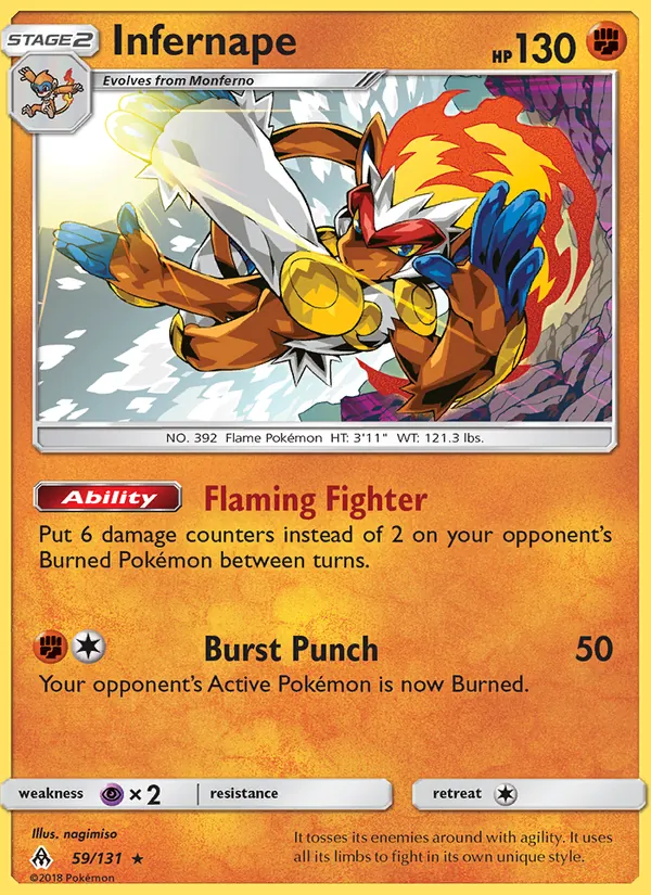 Infernape 59/131 Forbidden Light