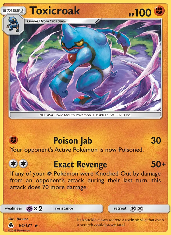 Toxicroak 64/131 Forbidden Light