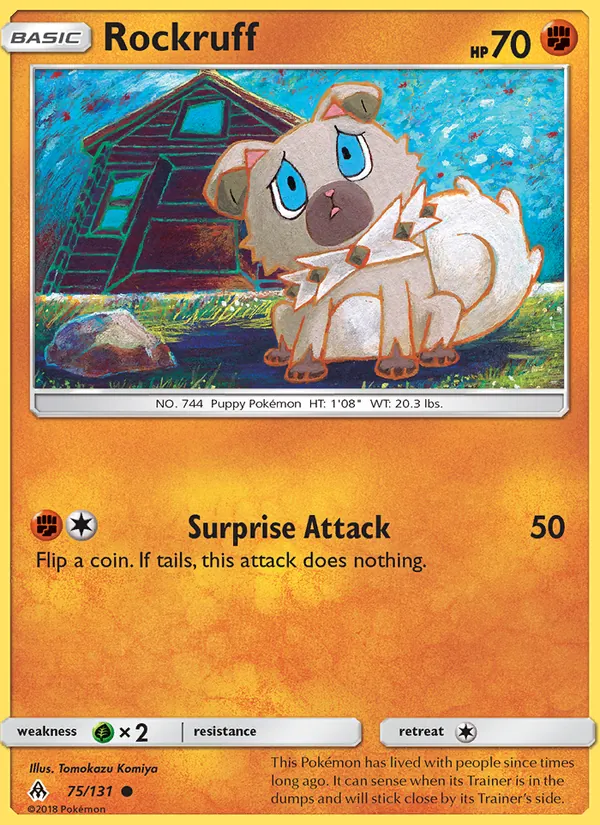 Rockruff 75/131 Forbidden Light
