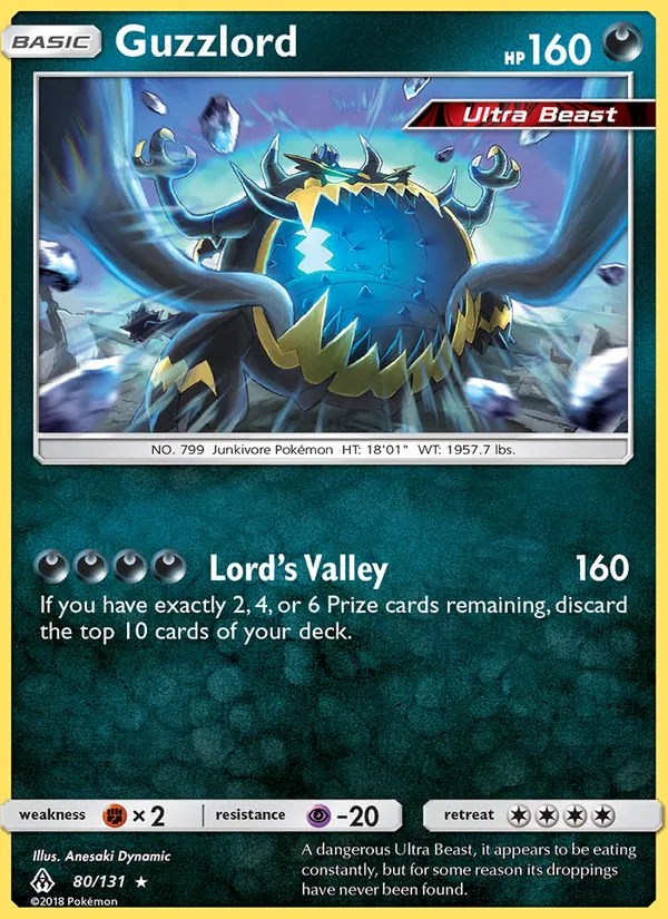 Guzzlord 80/131 Forbidden Light