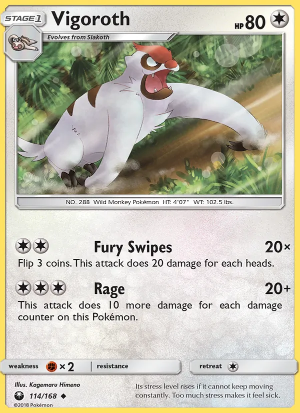 Vigoroth 114/168 Celestial Storm