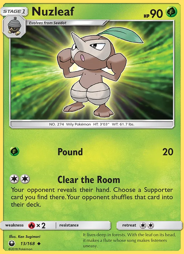 Nuzleaf 13/168 Celestial Storm