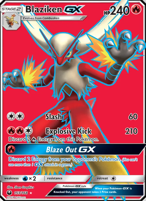 Blaziken GX 153/168 Celestial Storm
