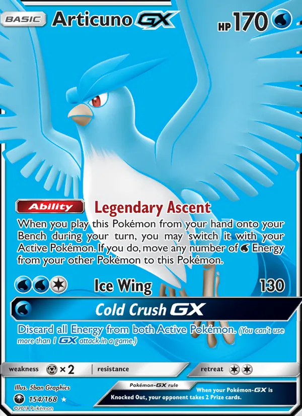 Articuno GX 154/168 Celestial Storm