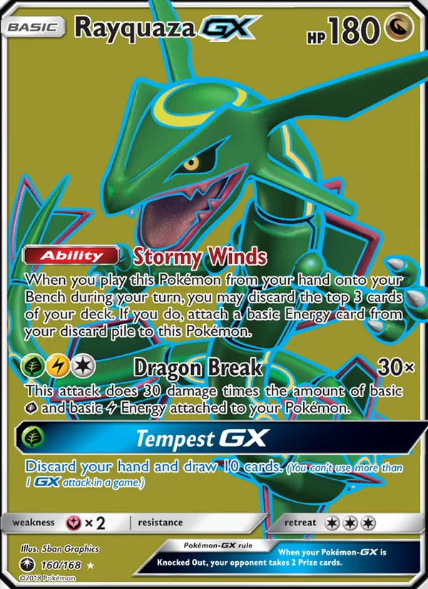 Rayquaza GX 160/168 Celestial Storm