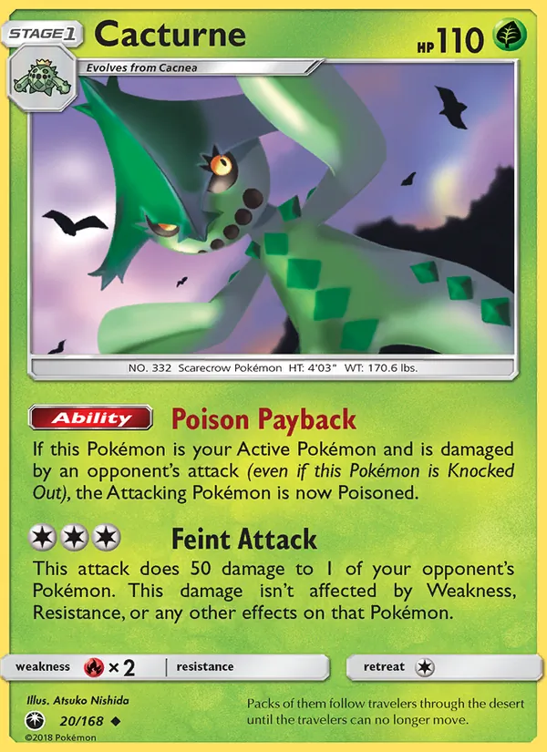 Cacturne 20/168 Celestial Storm