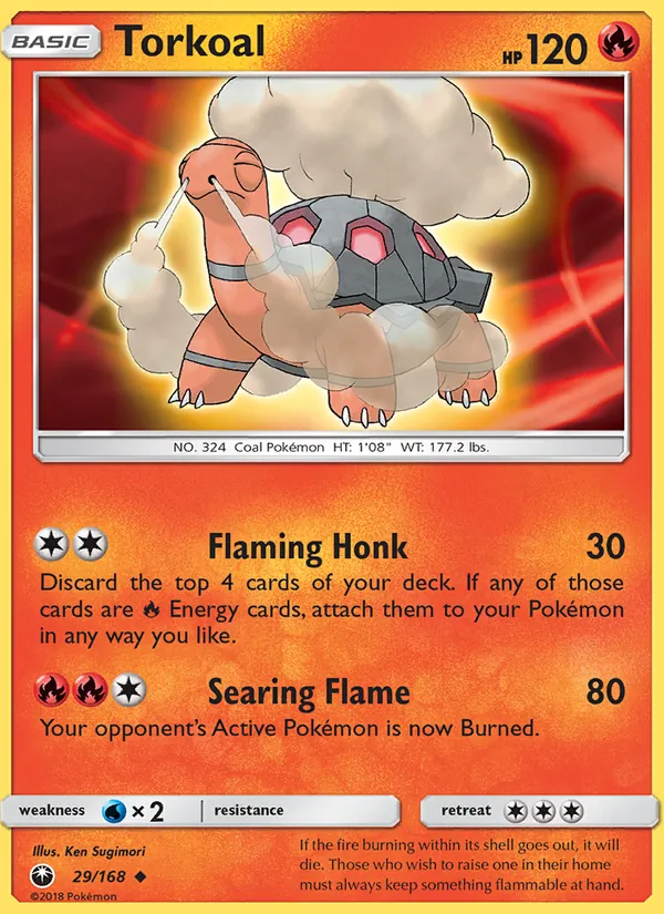 Torkoal 29/168 Celestial Storm