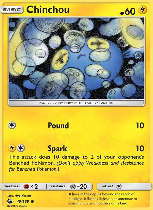 Chinchou 49/168 Celestial Storm