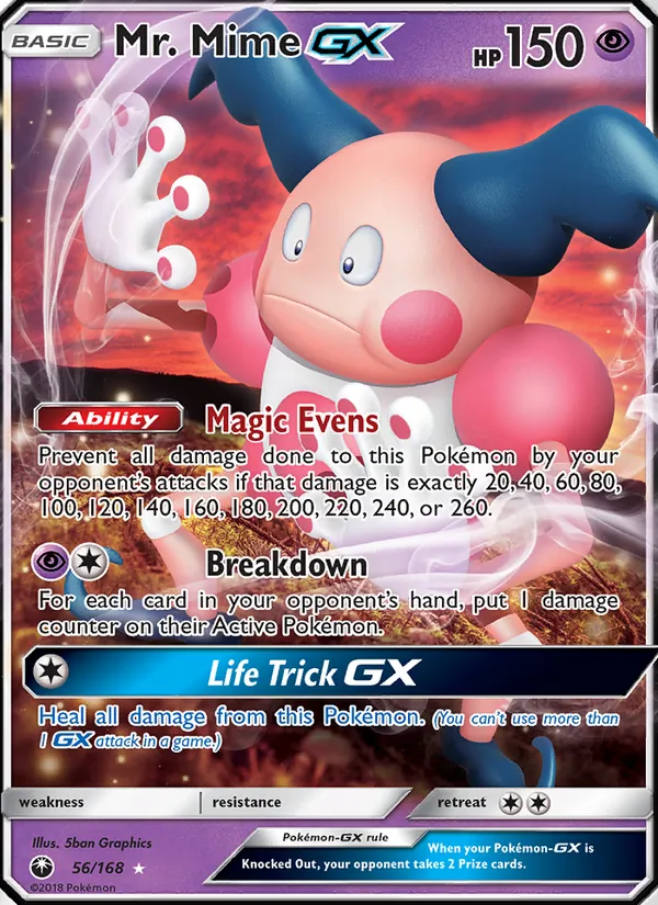 Mr. Mime GX 56/168 Celestial Storm