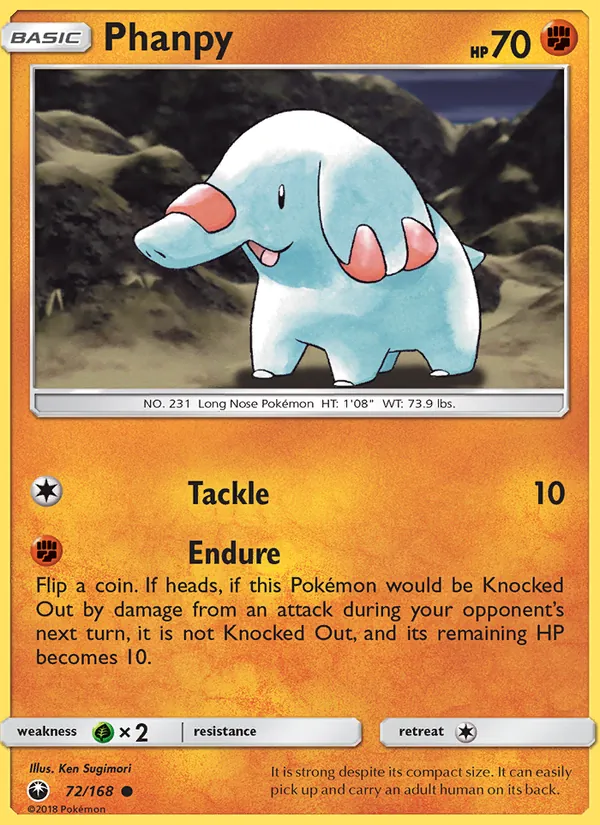 Phanpy 72/168 Celestial Storm