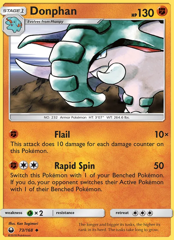 Donphan 73/168 Celestial Storm