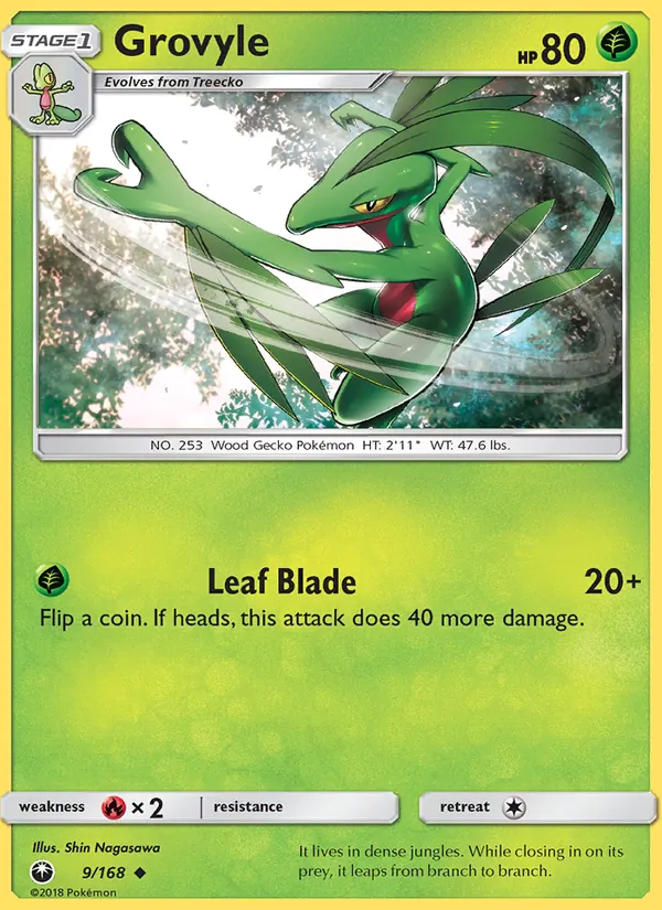 Grovyle 9/168 Celestial Storm