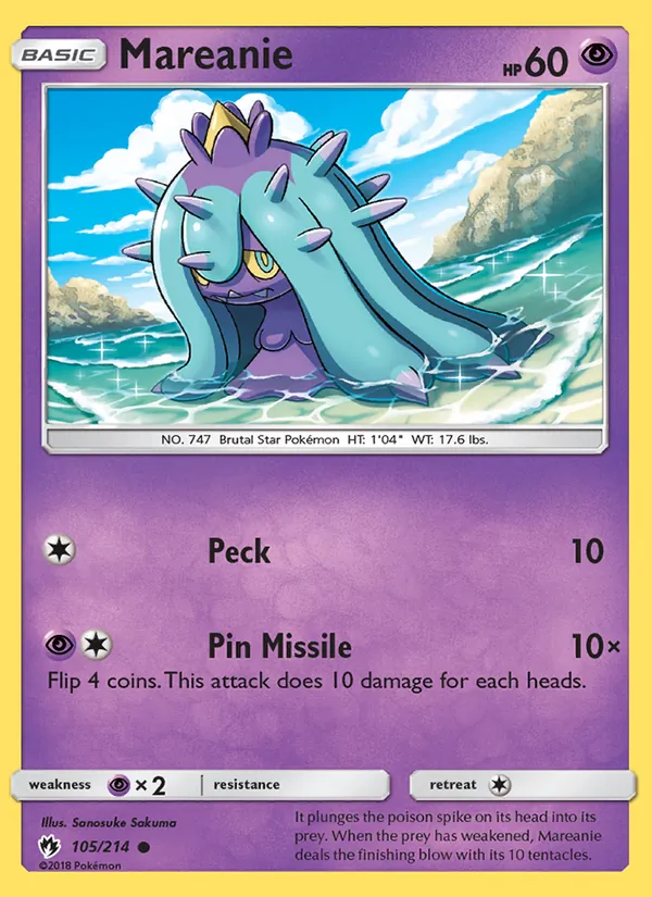 Mareanie 105/214 Lost Thunder