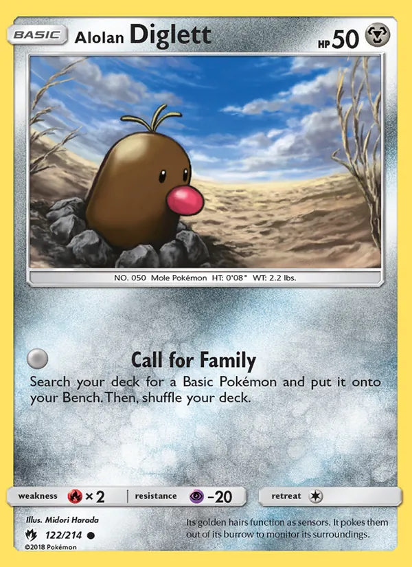 Alolan Diglett 122/214 Lost Thunder