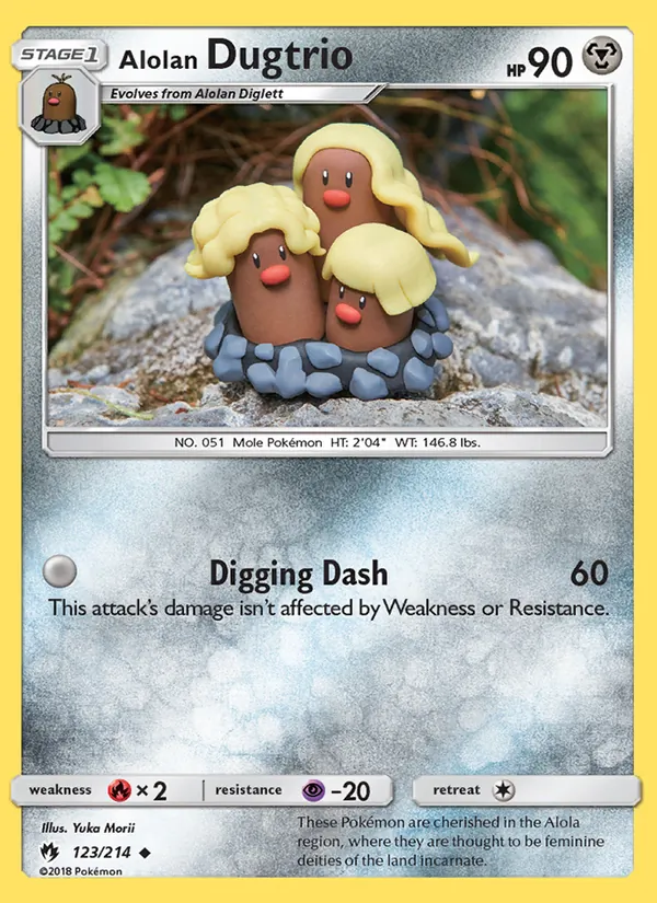 Alolan Dugtrio 123/214 Lost Thunder