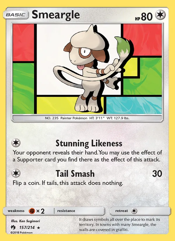 Smeargle 157/214 Lost Thunder