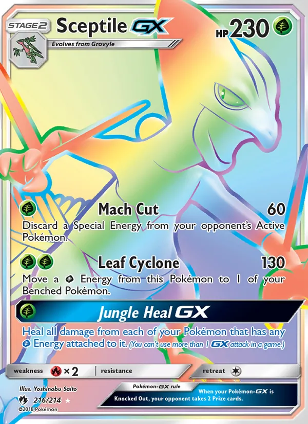 Sceptile GX 216/214 Lost Thunder
