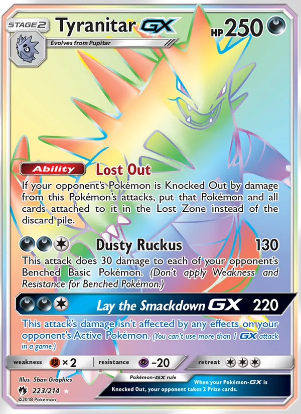 Tyranitar GX 223/214 Lost Thunder