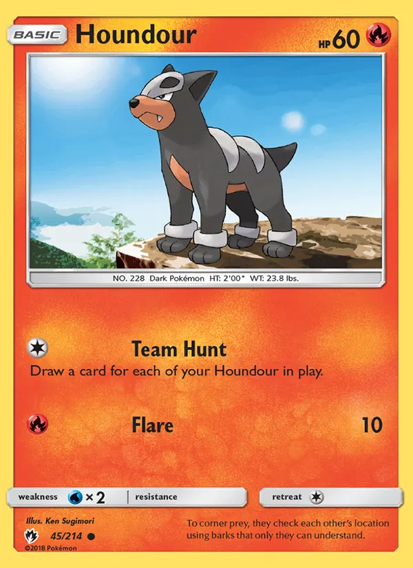 Houndour 45/214 Lost Thunder
