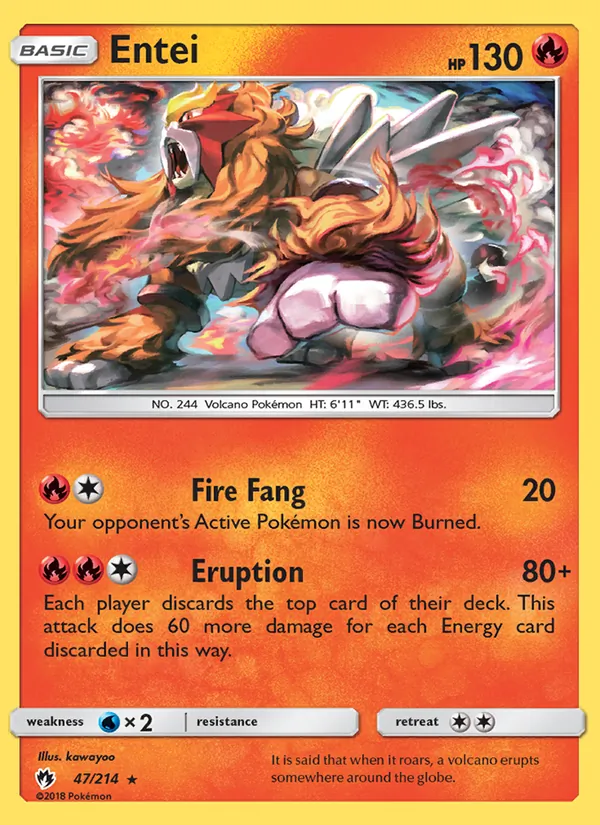 Entei 47/214 Lost Thunder