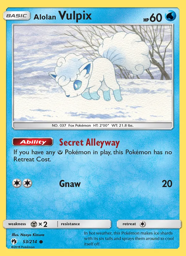 Alolan Vulpix 53/214 Lost Thunder