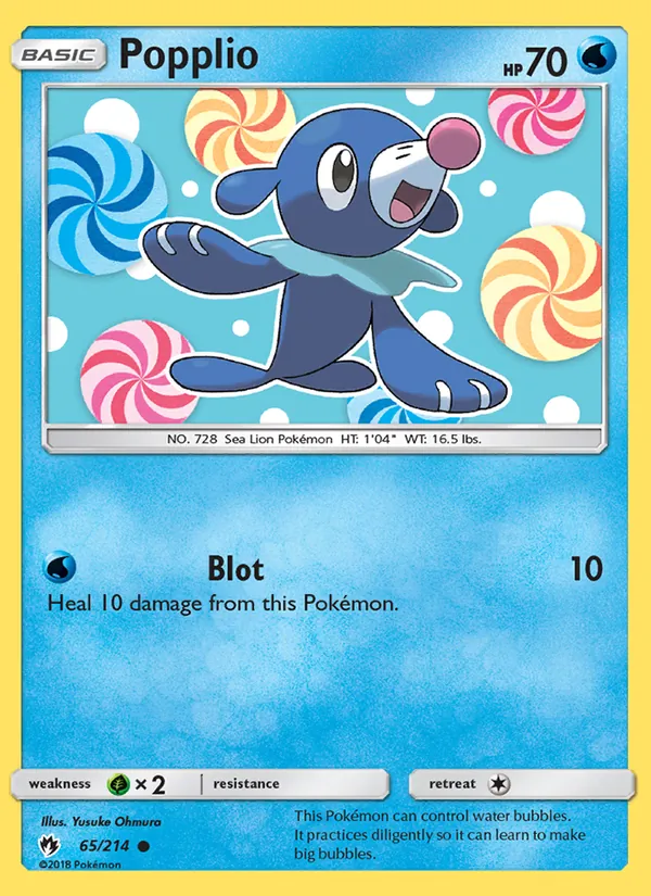 Popplio 65/214 Lost Thunder