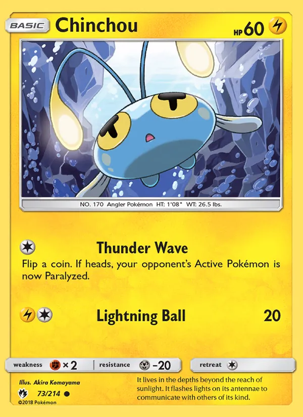 Chinchou 73/214 Lost Thunder