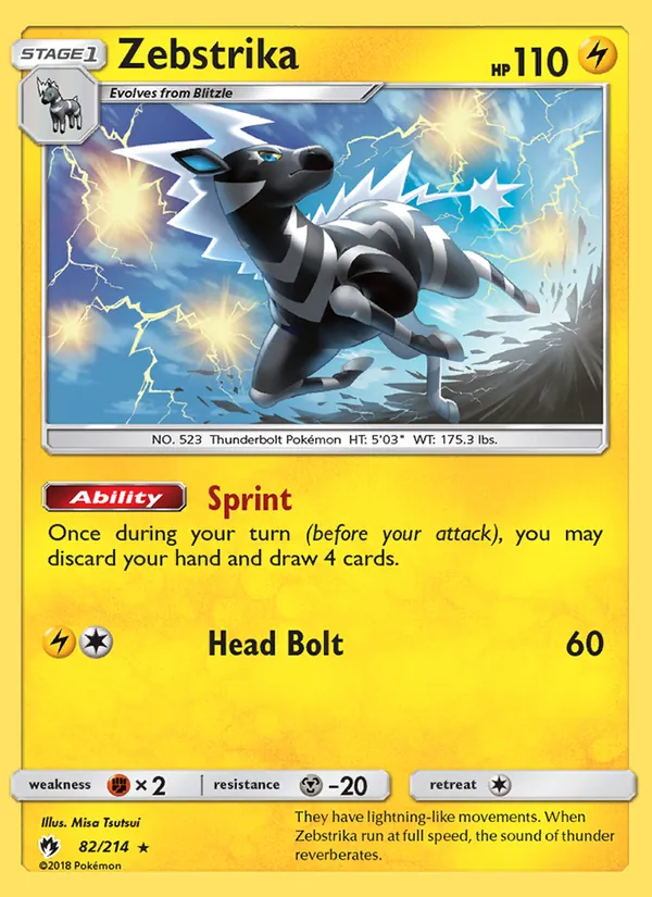 Zebstrika 82/214 Lost Thunder