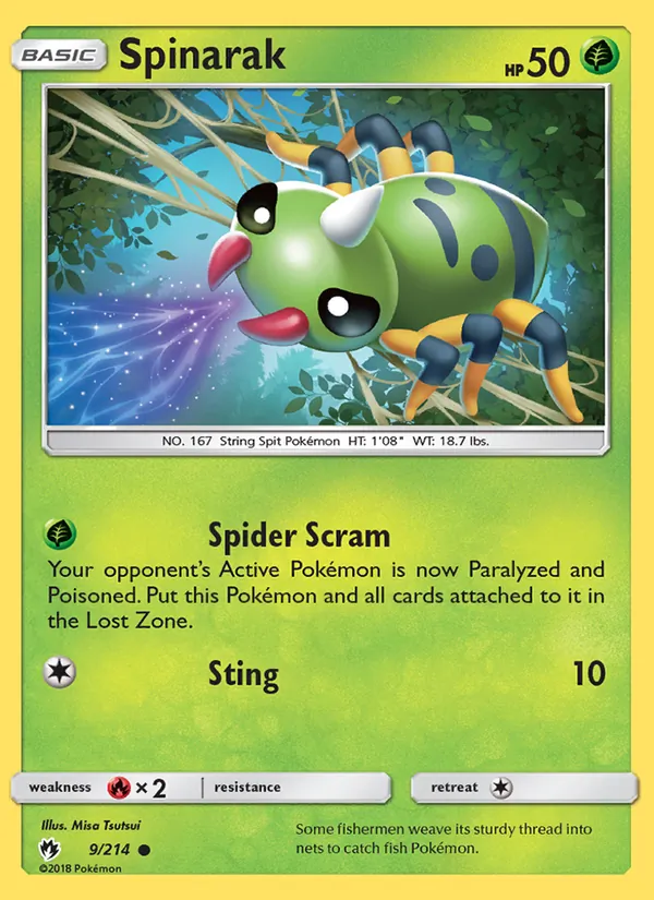 Spinarak 9/214 Lost Thunder