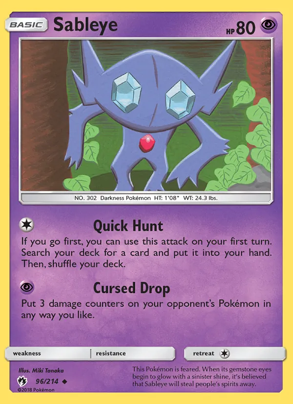 Sableye 96/214 Lost Thunder